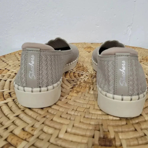 Skechers Air Cooled Memory Foam Taupe Loafer Sneaker - Picture 3 of 6